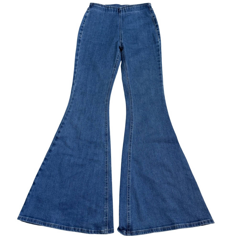 Y2K Forever 21 Premium Extreme Flare Leg Jeans High Rise Women's S Boho Festival